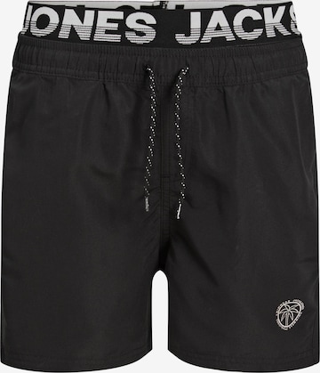 Jack & Jones Junior Uimashortsit 'Crete' värissä musta: edessä
