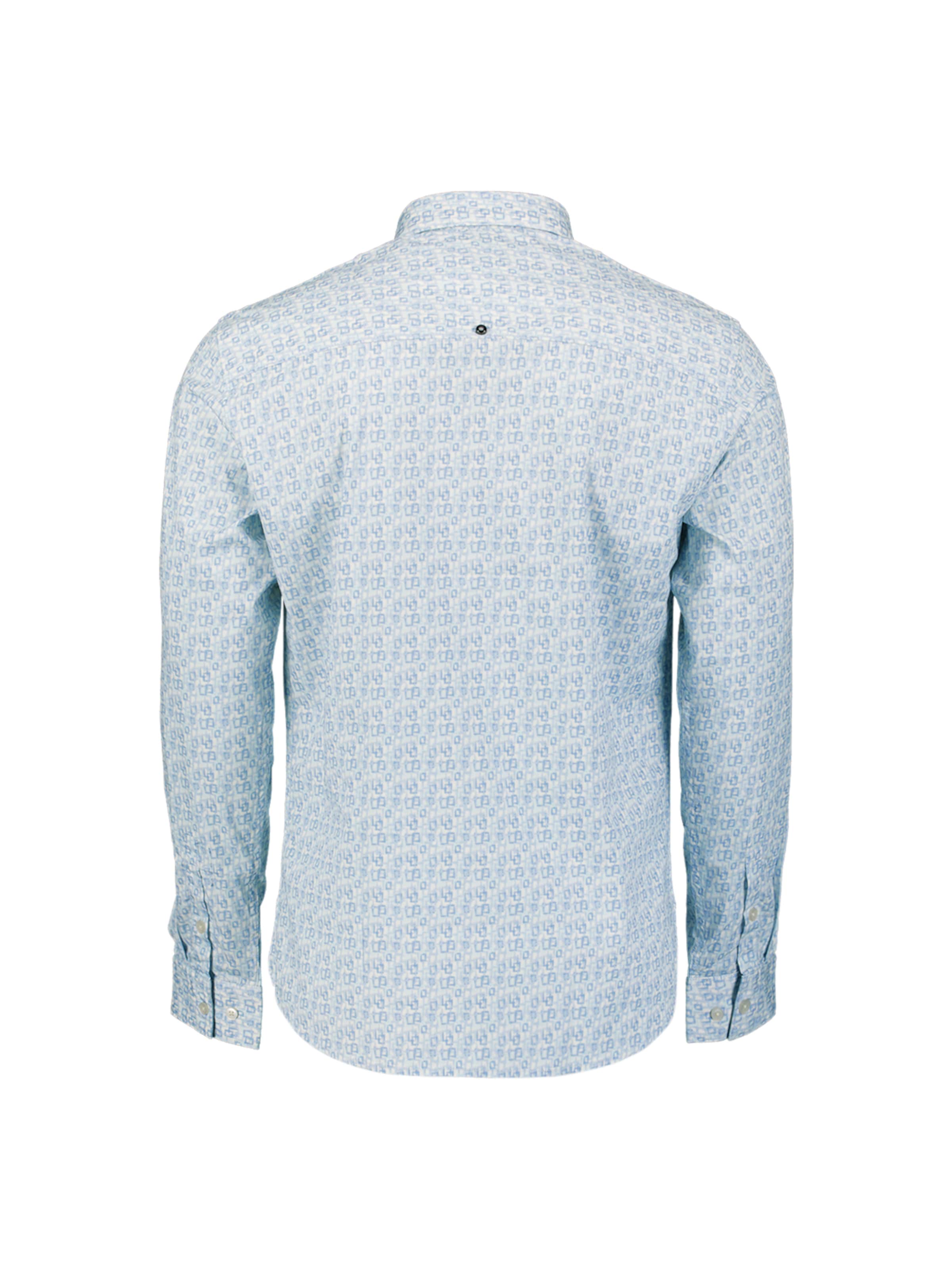 No Excess Regular fit Button Up Shirt in Blue