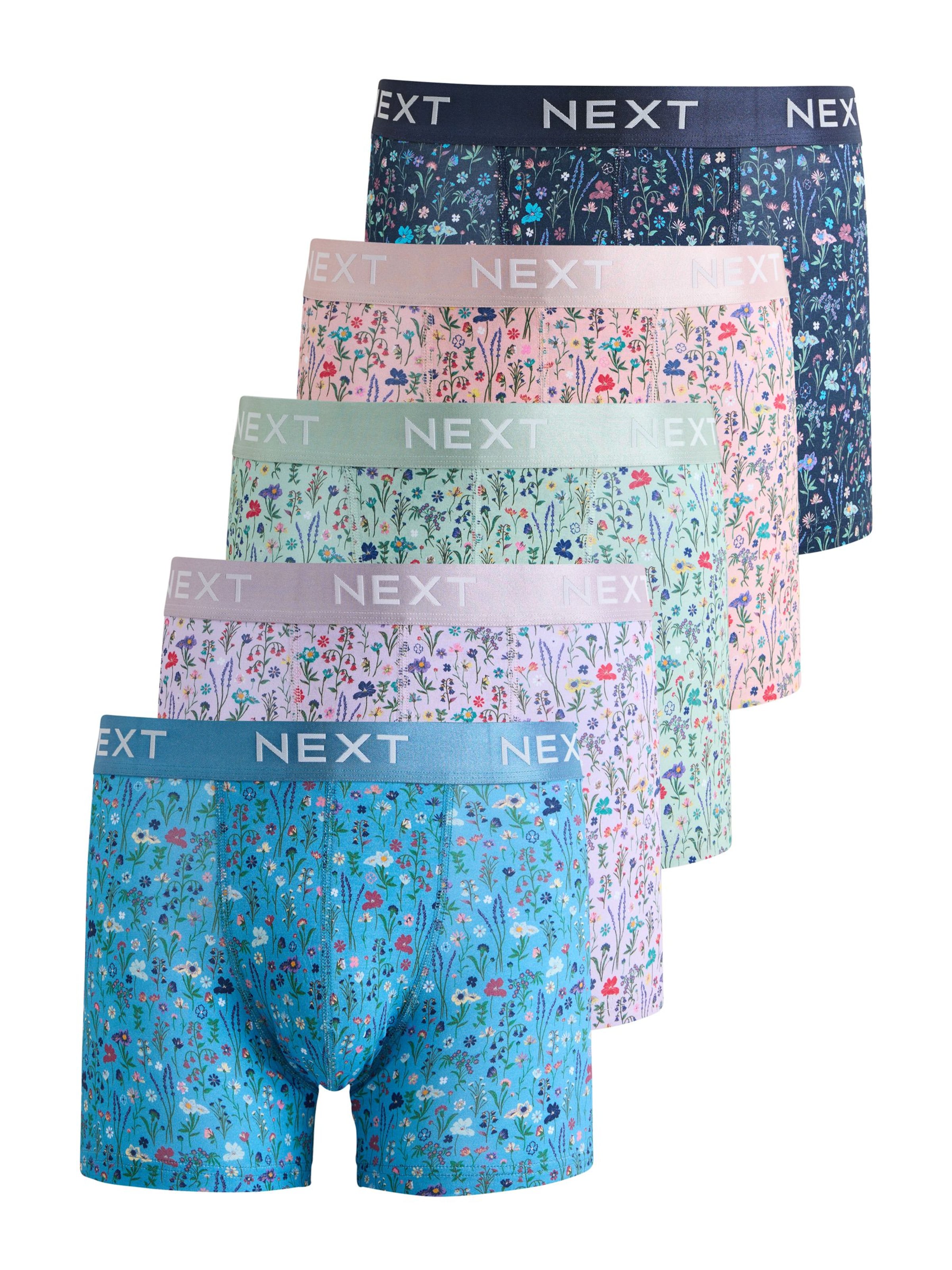 Next Boxershorts in navy / türkis / mint / hellpink, Produktansicht