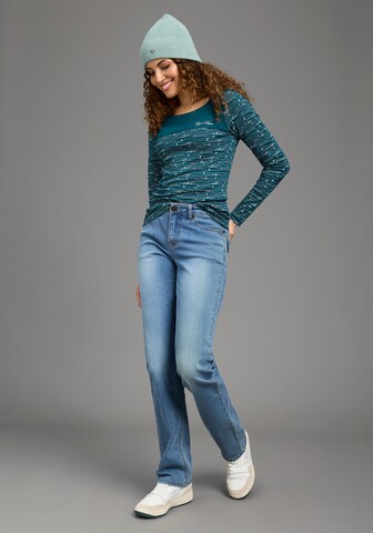 KangaROOS Langarmshirt in Blau