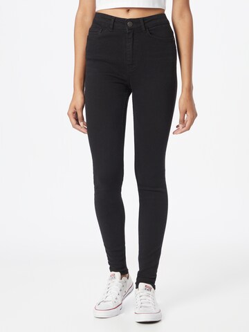 Noisy may - Skinny Calças de ganga 'Buddy' em preto: frente