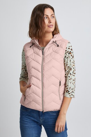 Fransa Vest 'FRBAPADDING 6' in Pink: front