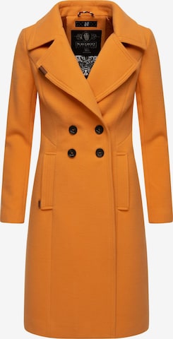 NAVAHOO Ανοιξιάτικο και φθινοπωρινό παλτό 'Wooly' σε πορτοκαλί: μπροστά