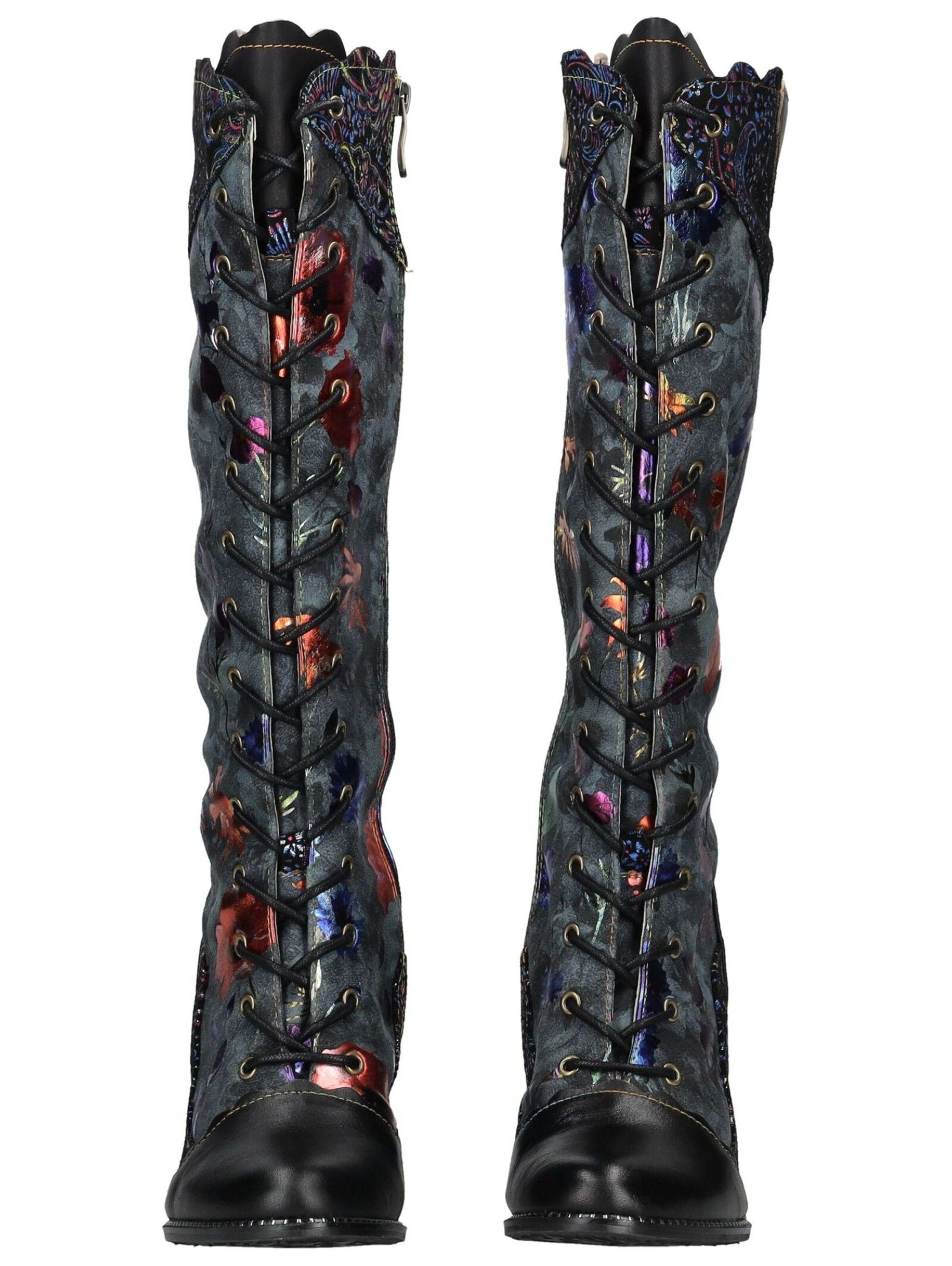 Laura Vita Lace-up boot in Black