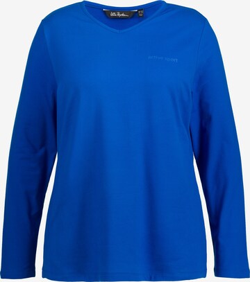 Ulla Popken Shirt in Blauw: voorkant