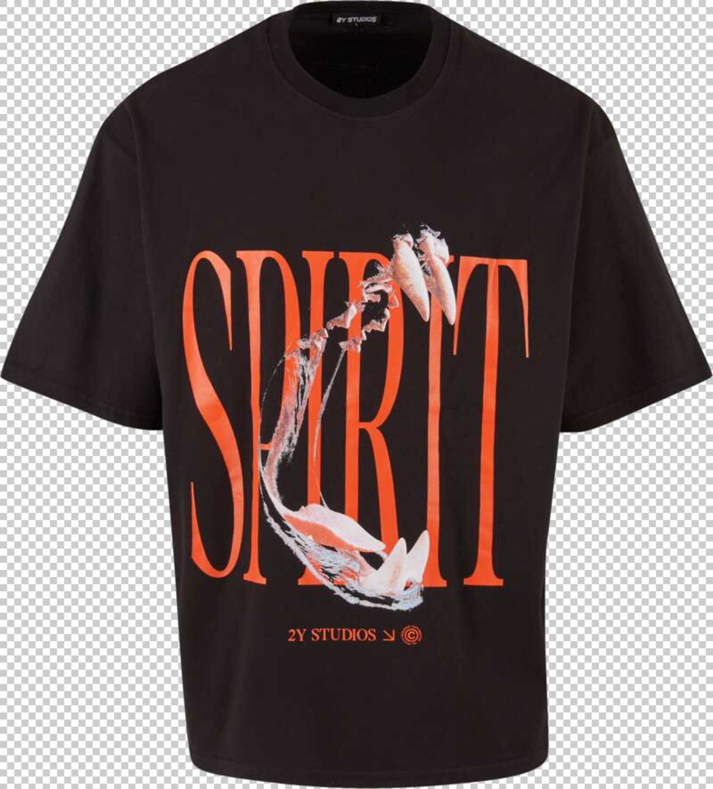 2Y Studios Shirt 'Spirit' in Zwart: voorkant