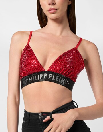 Philipp Plein Triangle Bra in Red