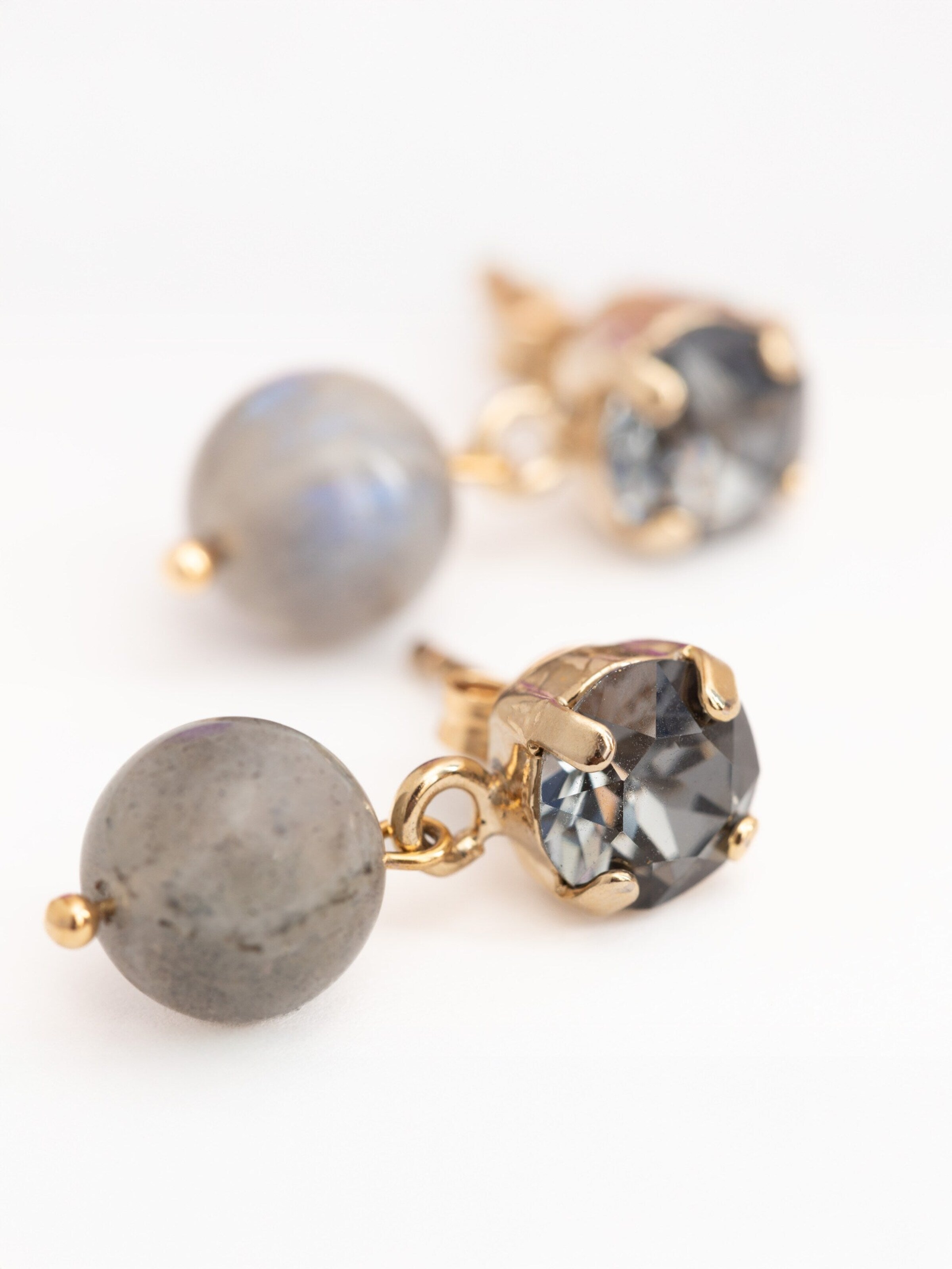 Secret Stones Ohrringe 'Moonflash' in Grau