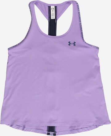 UNDER ARMOUR Sporttop 'Knockout' in Lila: predná strana