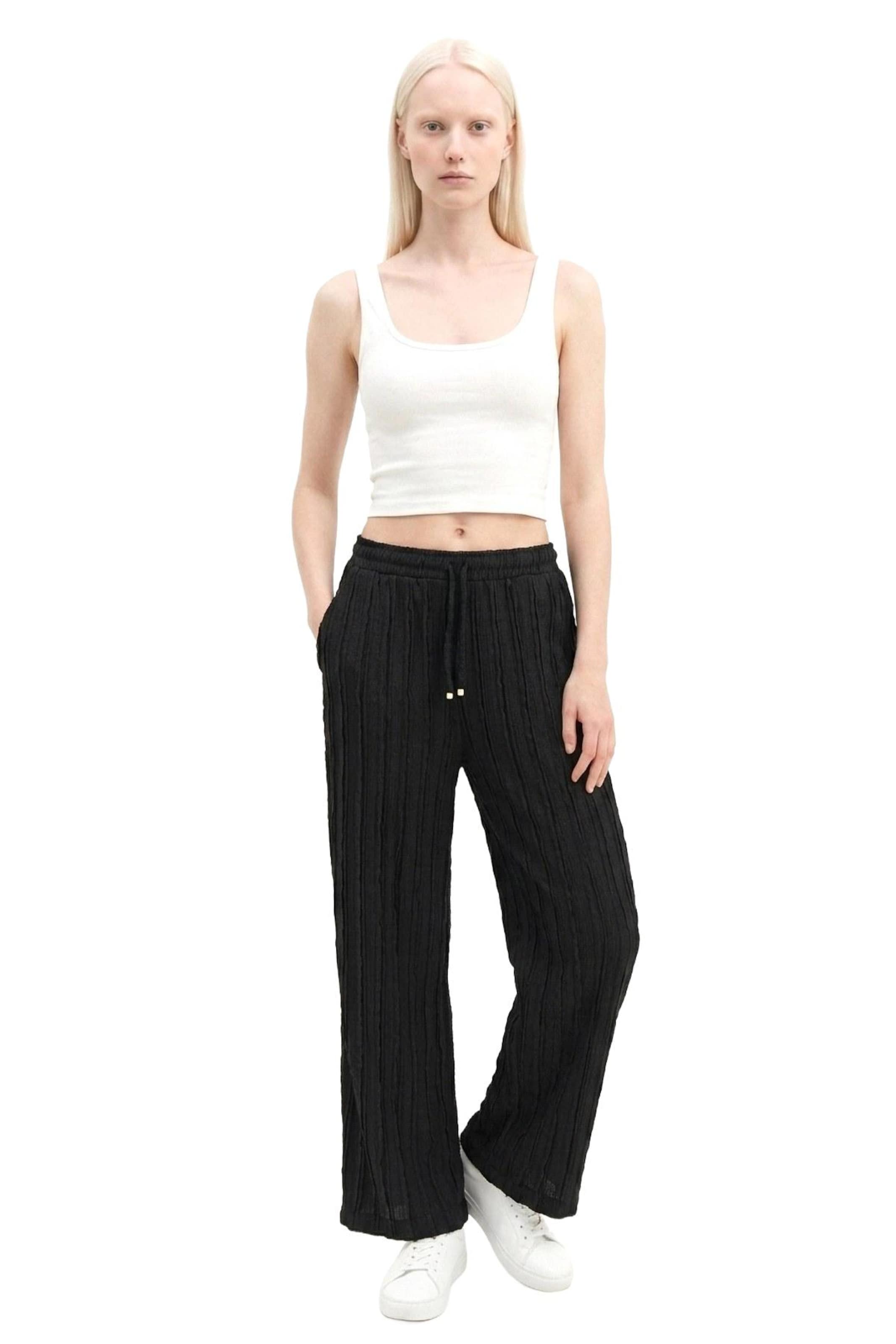 No Matter What Loosefit Broek in Zwart: voorkant