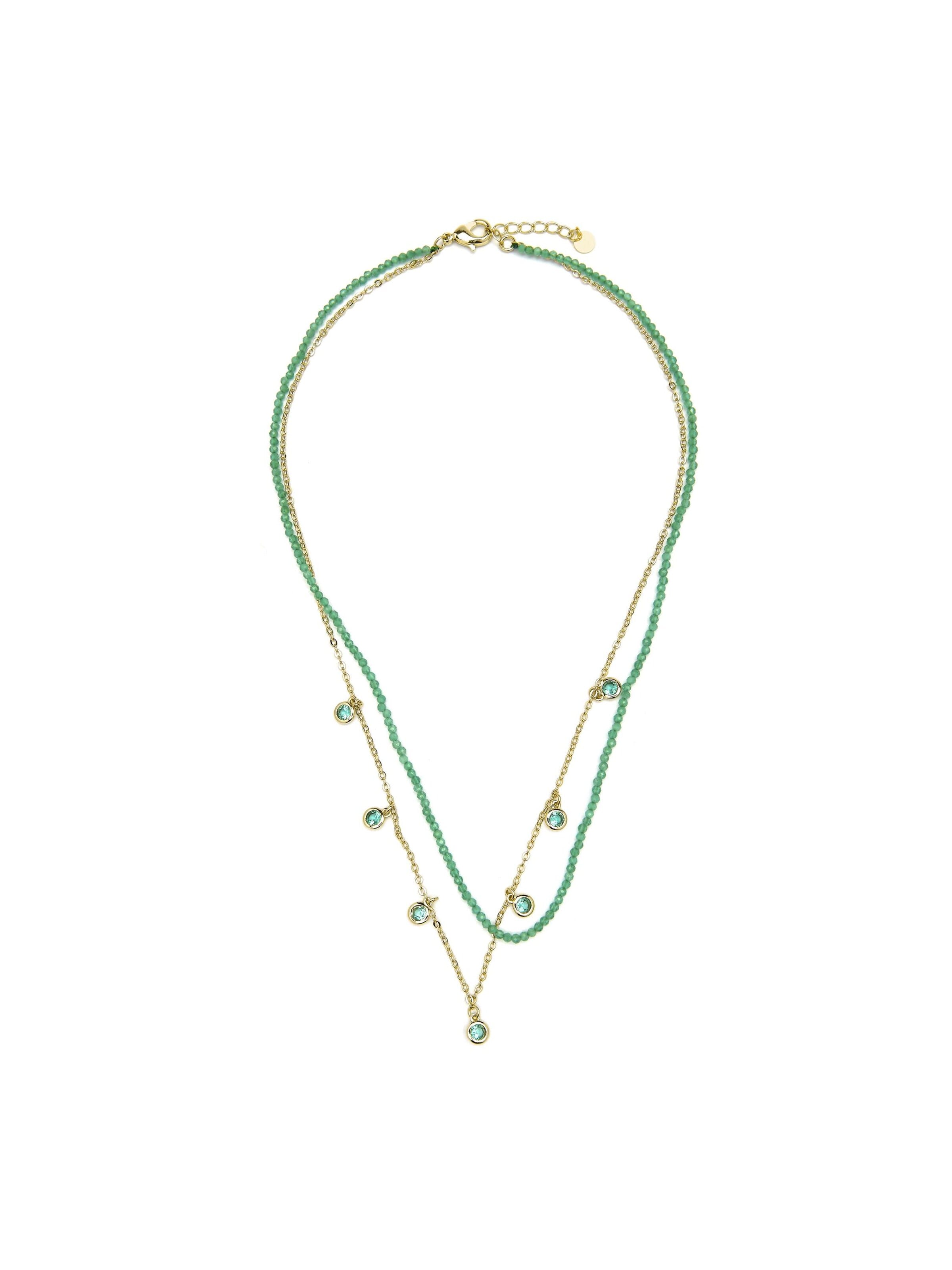 Luxenter Halsband 'Zaru' i Onesize i grön, Produktvy
