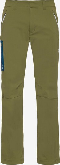 JACK WOLFSKIN Outdoorbroek 'Overland' in de kleur Pastelblauw / Olijfgroen, Productweergave