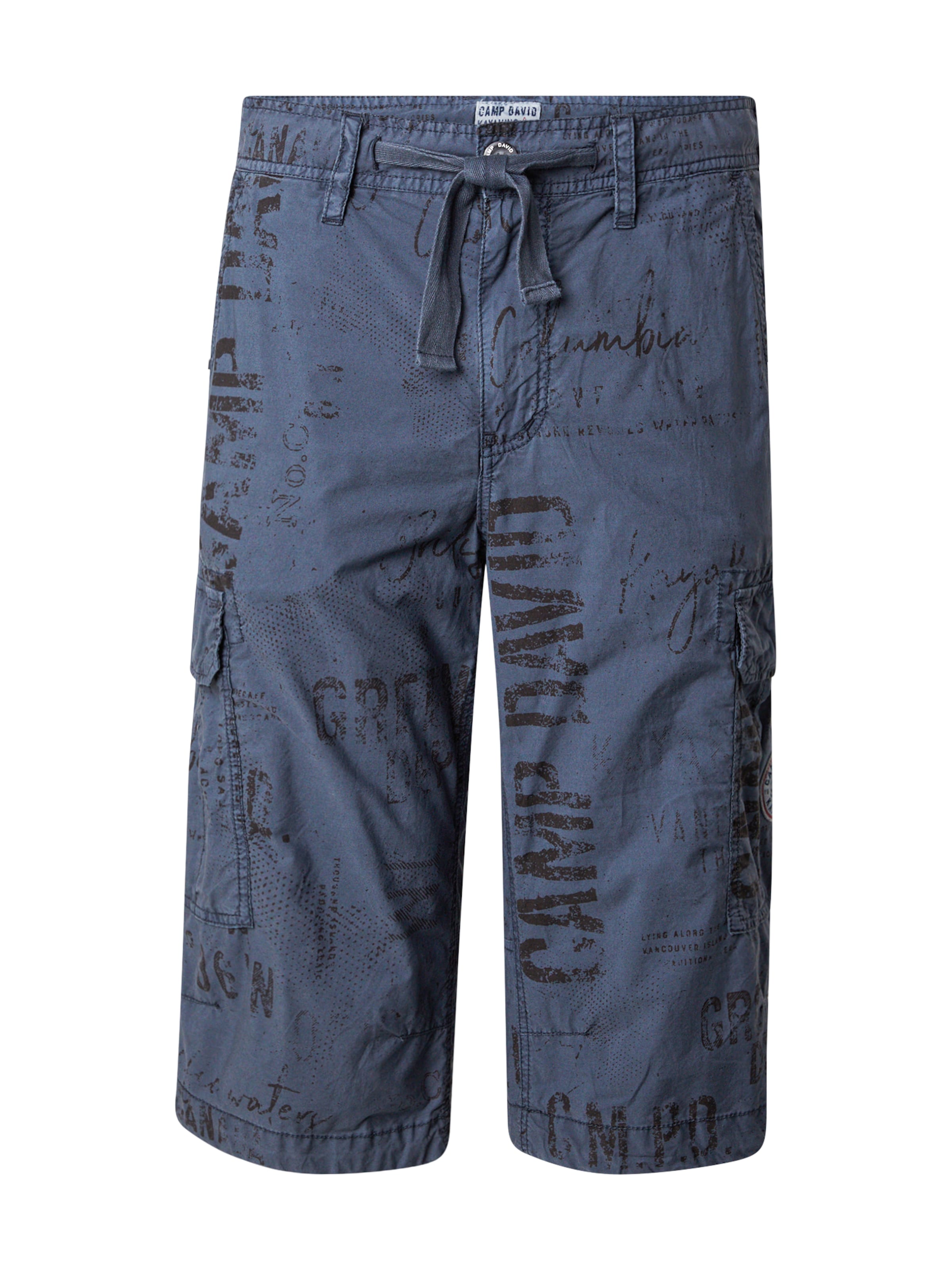 CAMP DAVID regular Παντελόνι cargo σε μπλε: μπροστά