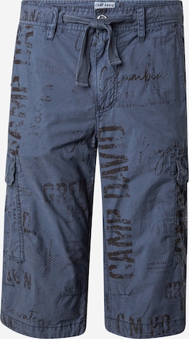 CAMP DAVIDregular Cargo hlače - plava boja: prednji dio