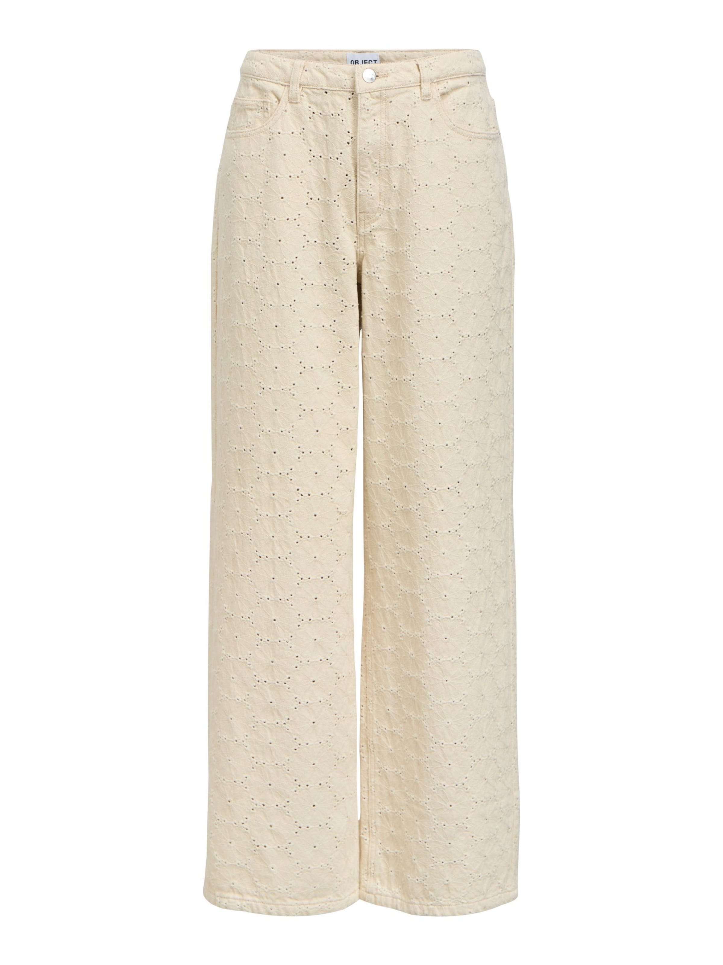 OBJECT Jeans in 27-28 in de kleur Beige, Productweergave
