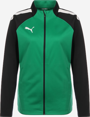 PUMA Athletic Jacket in Green: front