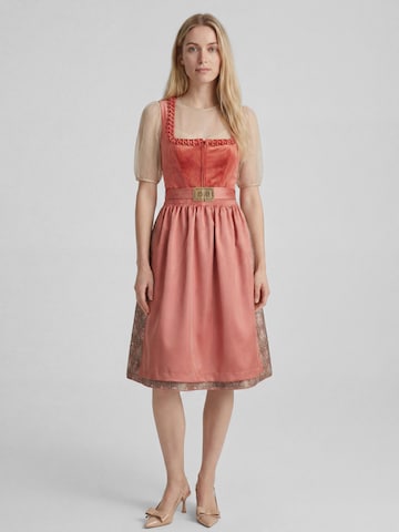 SPIETH & WENSKY Dirndl 'Koral' in Red: front