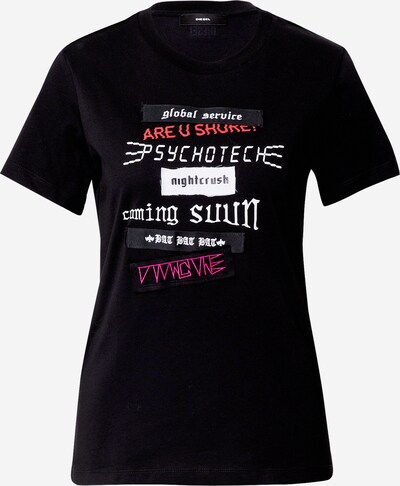 Tricou DIESEL pe negru, Vizualizare produs
