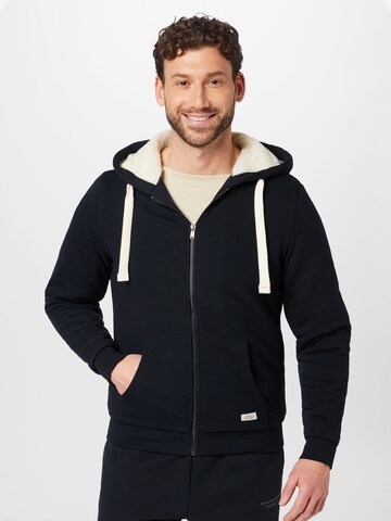 BLEND Sweatjacke in Schwarz: Vorderseite