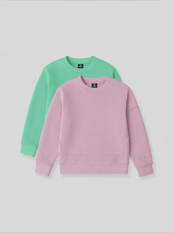 Tommy Life Bluzka sportowa 'TOMMY Jugend-Unisex-Sweatshirt Aus Baumwollmischung' w kolorze zielony: przód