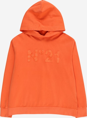 N°21 Μπλούζα φούτερ σε πορτοκαλί: μπροστά