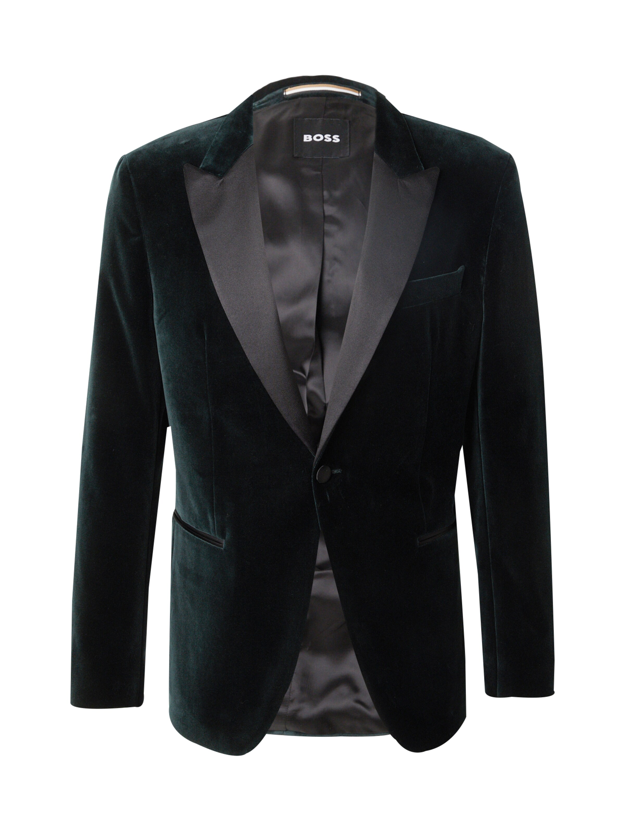 BOSS Slim Fit Сако 'H-Hutson-Tux' в зелено: отпред