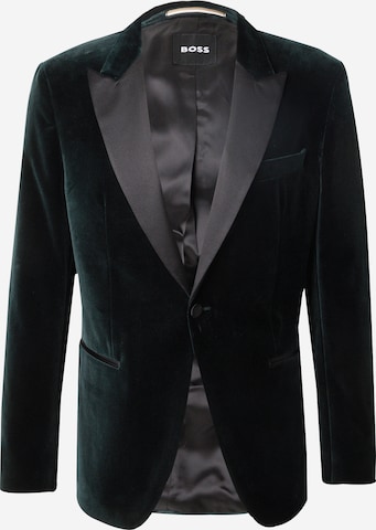 BOSS - Slim Fit Jaqueta 'H-Hutson-Tux' em verde: frente
