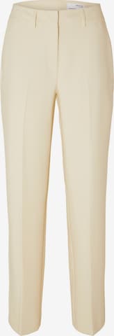 Regular Pantalon à plis 'Rita' SELECTED FEMME en beige : devant