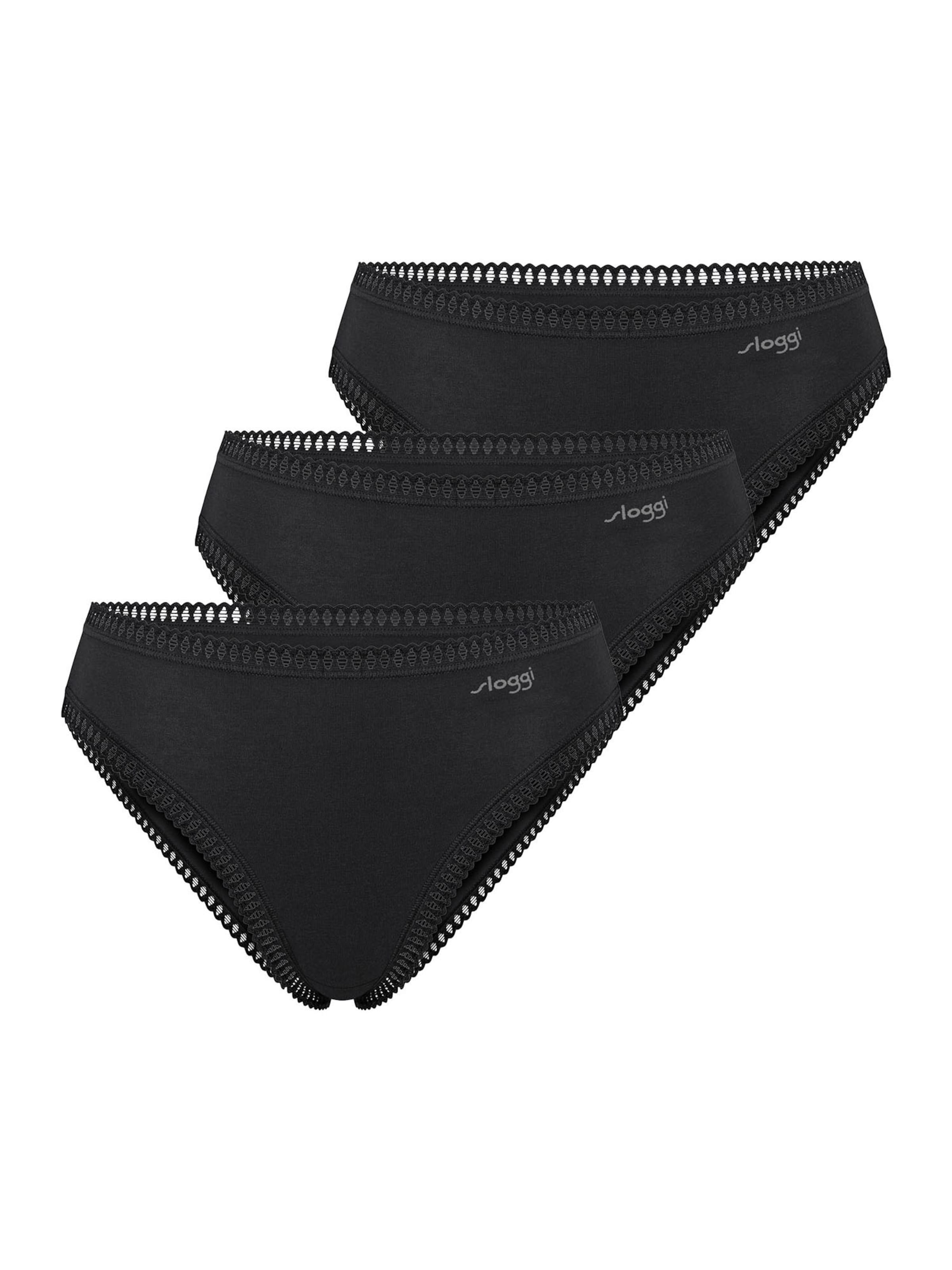 SLOGGI Tai-Slip ' Blue GO Crush ' in Schwarz: Vorderseite