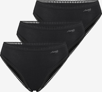 SLOGGI Tai-Slip ' Blue GO Crush ' in Schwarz: Vorderseite