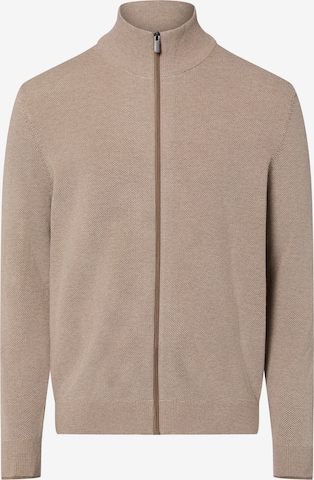 Vestes en maille Nils Sundström en beige : devant