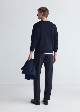 MANGO MAN Pullover 'LUXUS' i blå