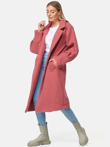 Threadbare Between-seasons coat 'Sunflower' in Pink