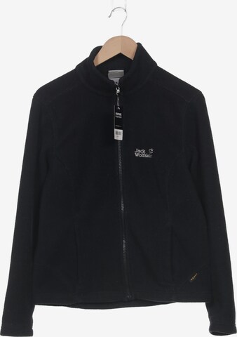 JACK WOLFSKIN Sweatshirt & Zip-Up Hoodie in L in Black: front