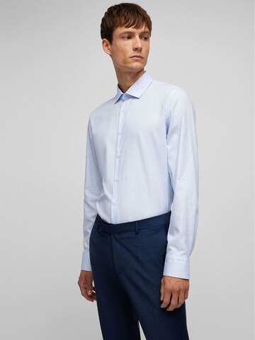 HECHTER PARIS Regular fit Button Up Shirt in Blue