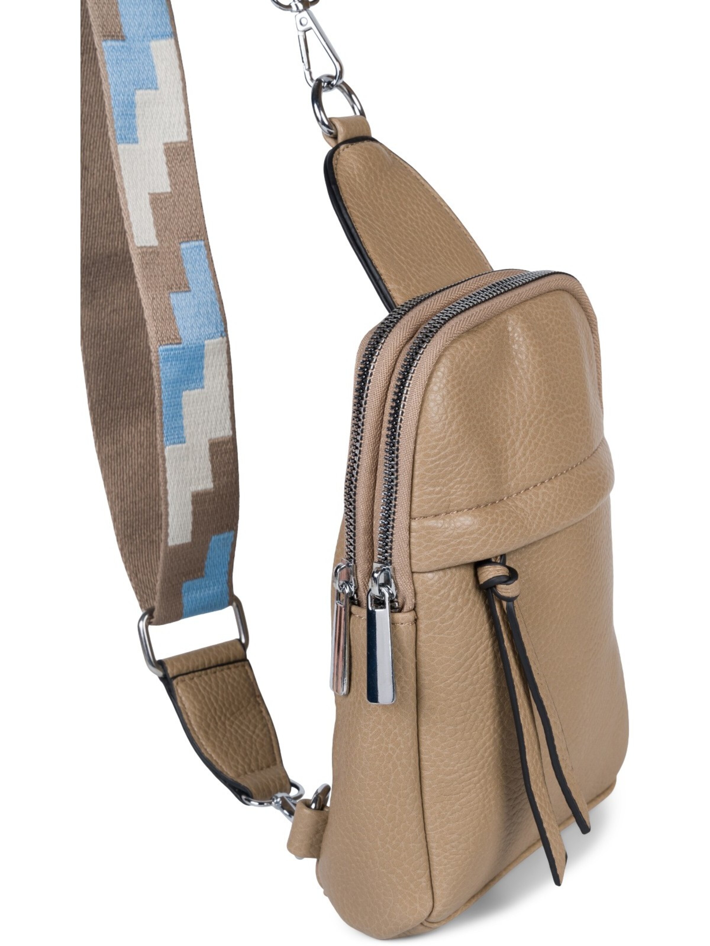 styleBREAKER Umhängetasche 'One Shoulder Rucksack Uni'‌ in Grau