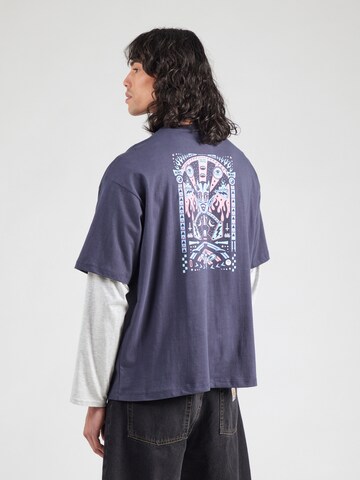 T-Shirt 'PINBALL' Kaotiko en bleu : devant