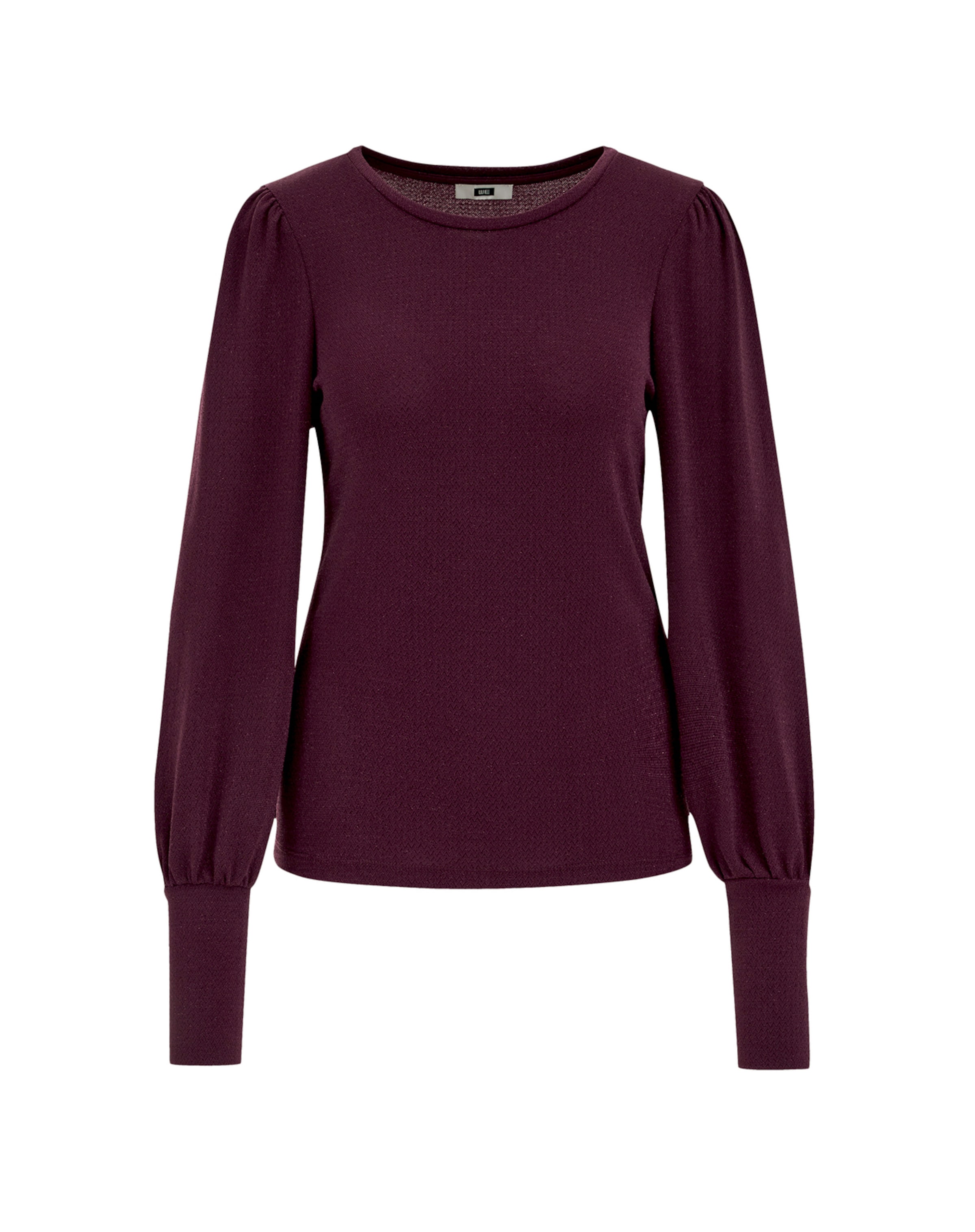 WE Fashion Shirt in aubergine, Produktansicht