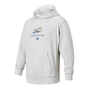 new balance Sweatshirt 'Cafe' in Grey: front