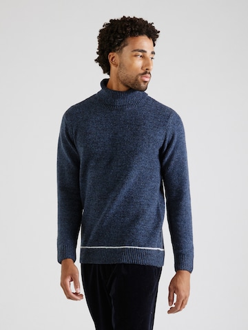 INDICODE JEANS Sweater 'Gainson' in Blue: front
