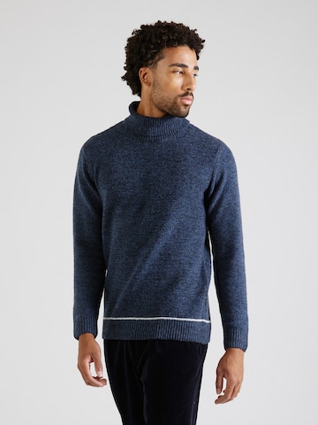 INDICODE JEANS Pullover 'Gainson' i blå: forside