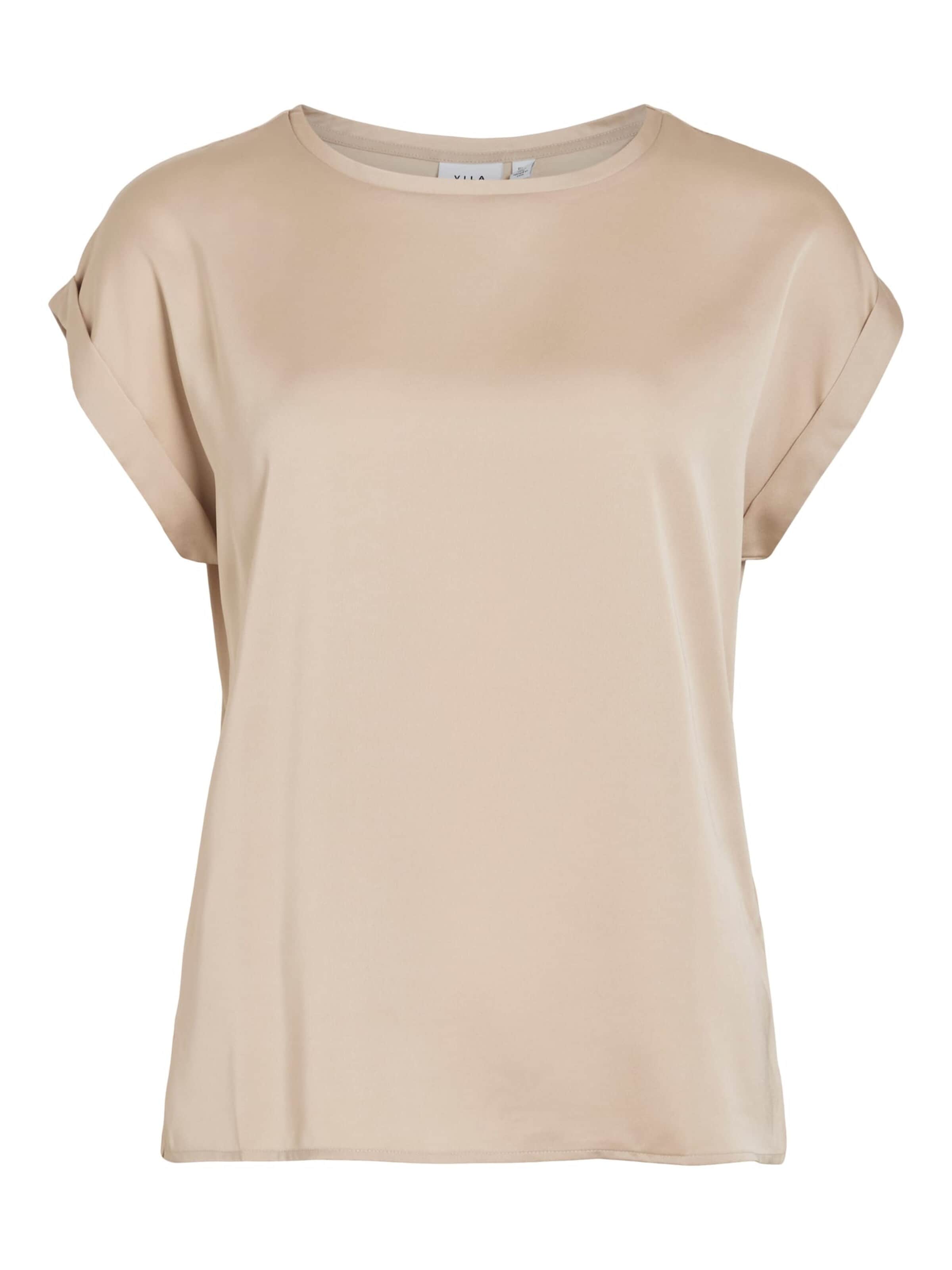 VILA Shirt 'ellette' in Beige: voorkant