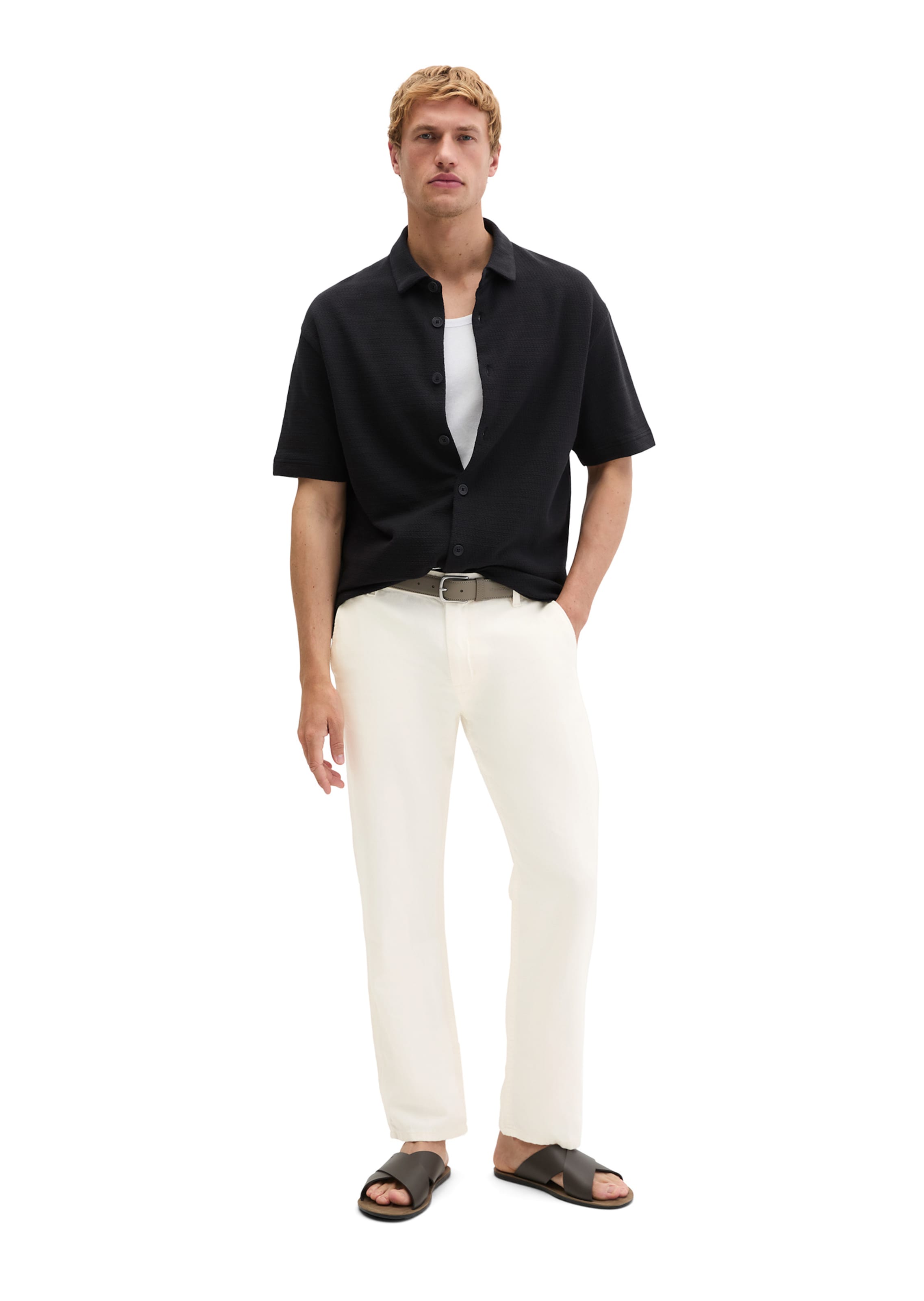 Coupe regular Chemise Marc O'Polo en noir