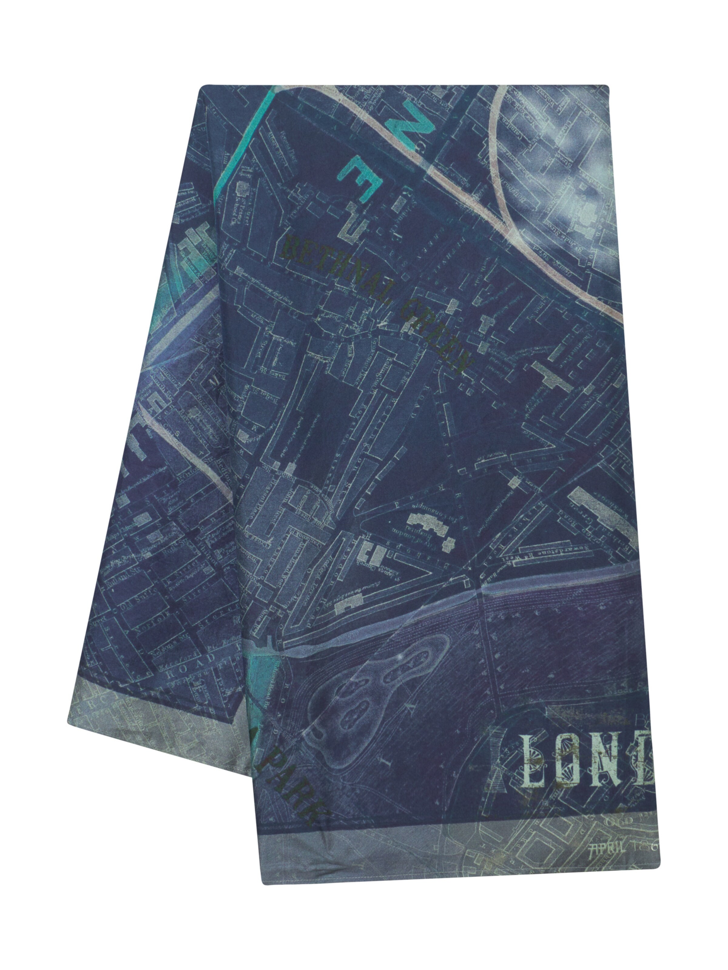 Bolongaro Trevor Sjal 'LONDON BY NIGHT' i blå