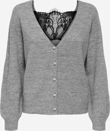 Cardigan 'ONLADELE' ONLY en gris : devant
