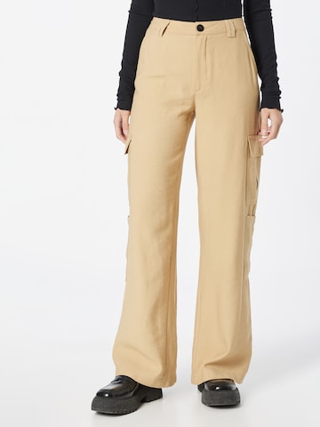 Wide leg Pantaloni cargo di Tally Weijl in beige: frontale