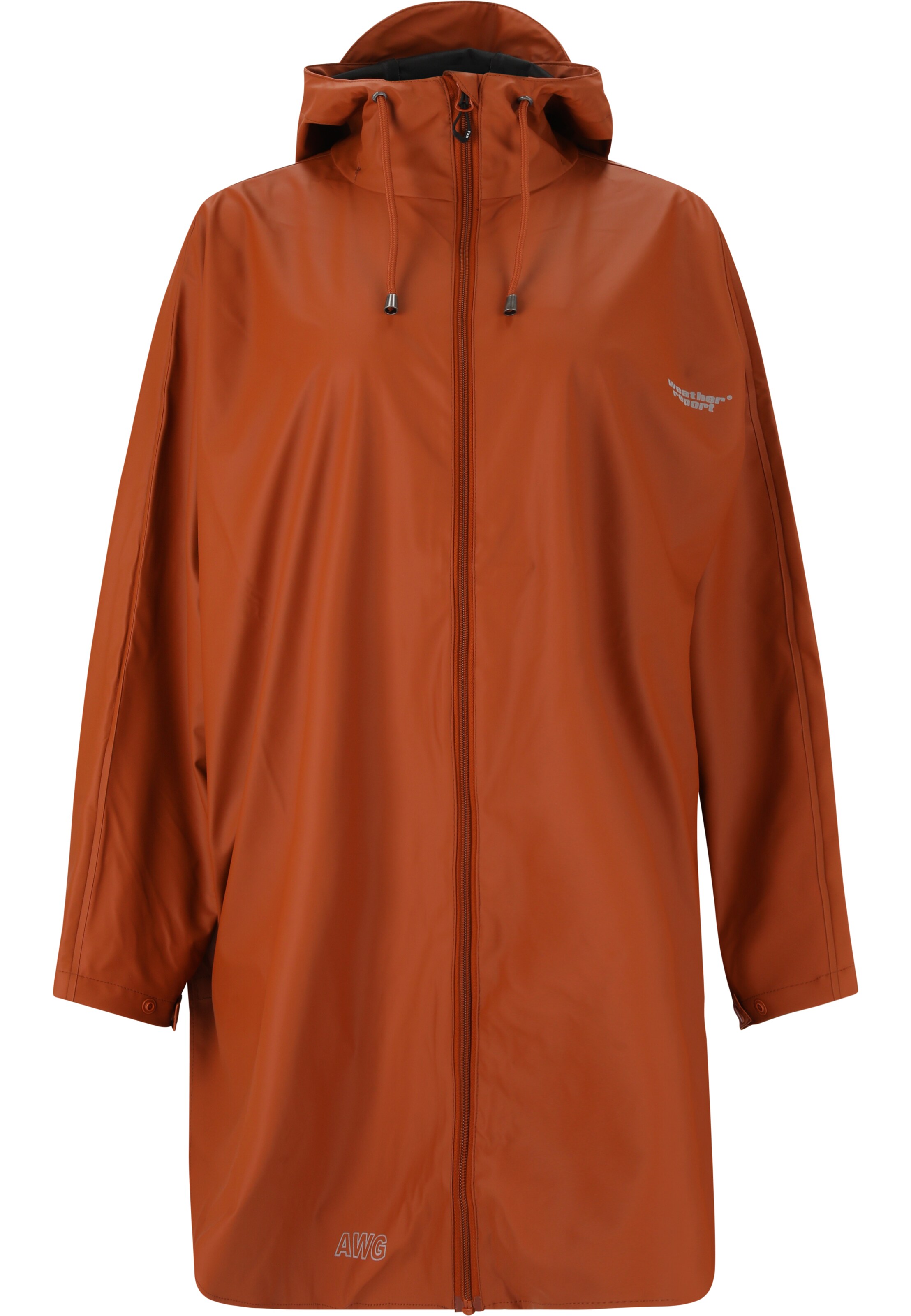 Weather Report Raincoat 'Flame' in Brown: front