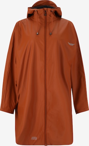 Weather Report Raincoat 'FLAME' in Brown: front