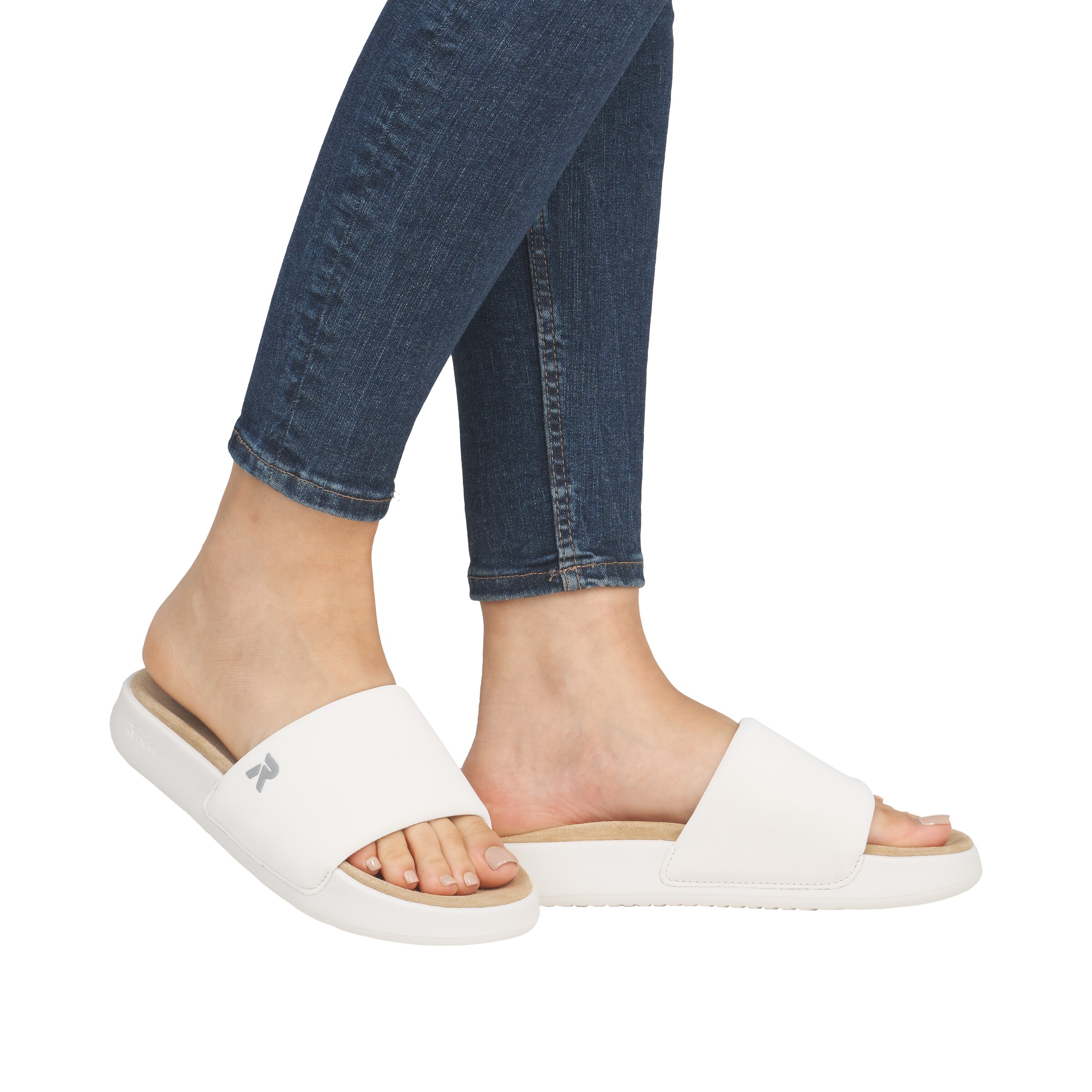 Mule Rieker Sport en blanc