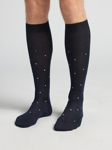 IUMAN Intimissimi Uomo Socks in Blue: front